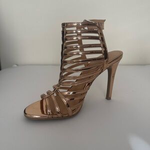 Christian Siriano Women’s Gladiator Sandals Stiletto Heels Rose Gold Size 5
